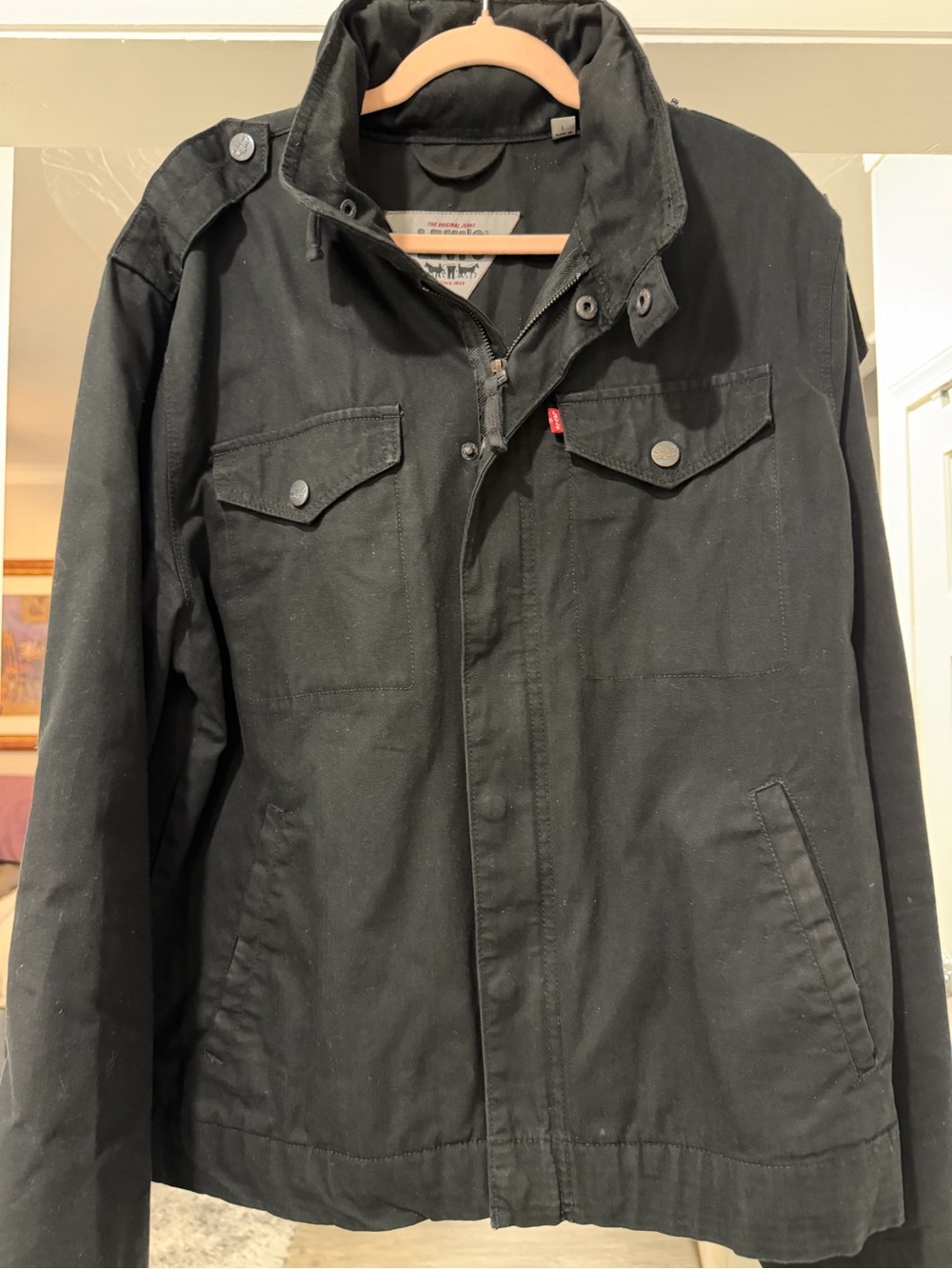 Levi's Black Military Field Jacket